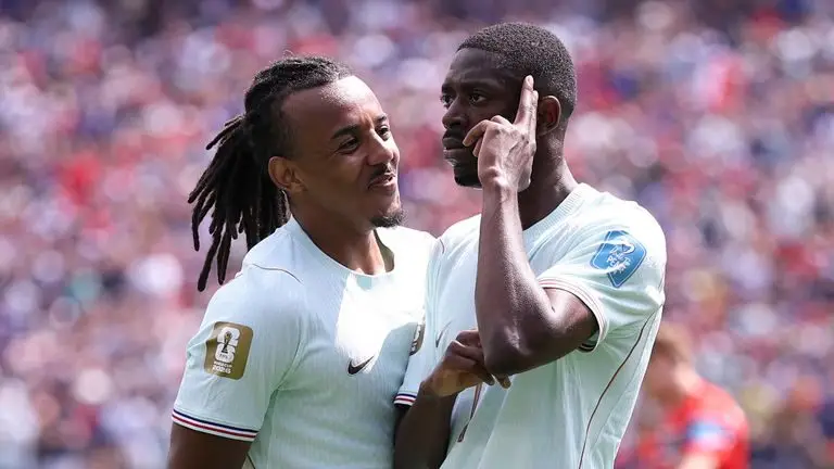 2026年世界杯：挪威1-4法国 - 登贝莱上半场帽子戏法助蓝军登顶I组